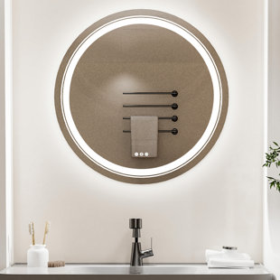 Wayfair bathroom mirrors with outlet lights